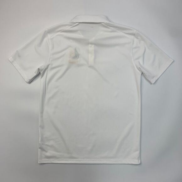Nike Golf Shirt Mens M Medium White Dri FIT Micro Pique 2.0 Polo Short Sleeve - Picture 8 of 13